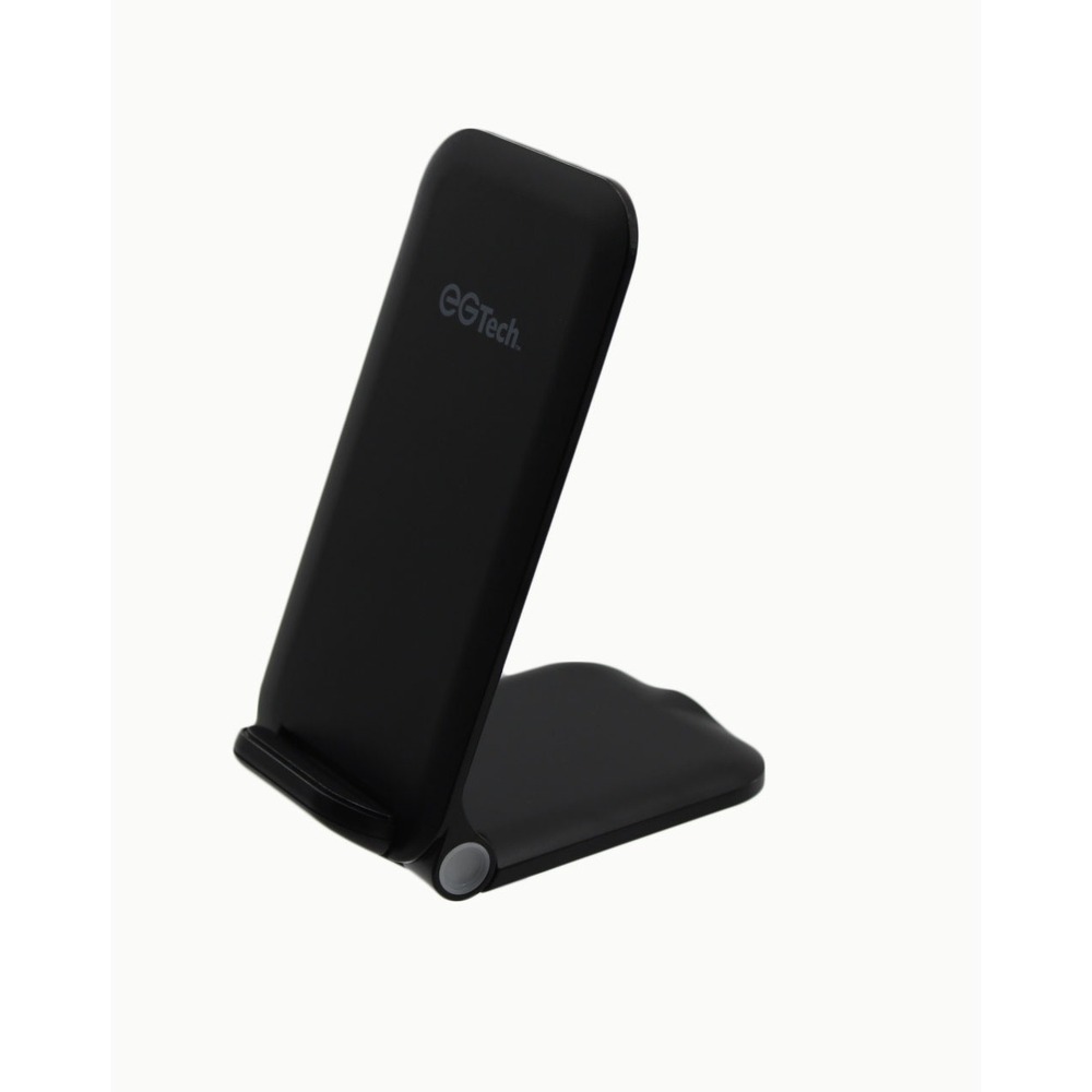 EGTech EGC71 Fast Wireless Charger Foldable Stand Double Coil Black Open Box